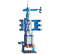 Space Rocket Building Blocks Set - （130-Piece ）STEM Toys for Kids Ages 6-12, Creative DIY Astronaut Adventure Kit, Cool Birthday Gifts for Boys & Girls