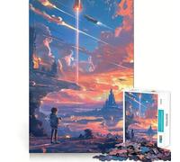 Space Rocket Jigsaw Puzzles for Adults 1000 Pieces Mental Logic Toy Gentle Relax Firm Cut Santa Wish List 38x26cm