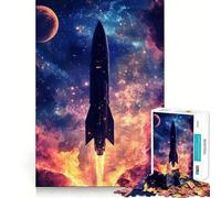 Space Rocket Launch 1000 Piece Jigsaw Puzzles for Adults Jigsaw Logic Toy Indoor Play Precision Cut Cherished Gift 38x26cm