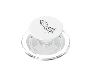 Space Rocket - Little Rocket - Moon Rocket - Rocket Ship PopSockets PopGrip for MagSafe