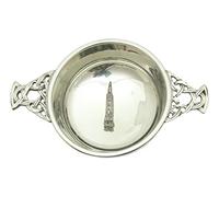 Space Rocket Pewter Knot Band Quaich Bowl Scottish Quaich 419