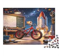 Space Rocket Science Laboratory 1000 Piece Jigsaw Puzzle Paper For Adults Educational Scene Puzzle Game For Family Home Gift Stress Relief 38x26cm/1000pcs