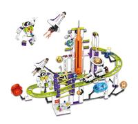 Space Roller Coaster Building Toy - 1118PCS City Amusement Park Building Block Set, Rocket Launch Platform Model, STEM Education Toy, Home Decor, Creative Gift for Adult, Teen 14+