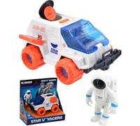 Space Rover Toy Vehicle with Astronaut Figure Star Voyagers Space Exploration Playset for Imaginative Kids Durable Plastic All-Terrain Design Interactive STEM Toy for Creative Role Play