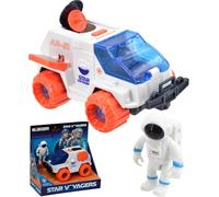 Space Rover Toy Vehicle with Astronaut Figure Star Voyagers Space Exploration Playset for Imaginative Kids Durable Plastic All-Terrain Design Interactive STEM Toy for Creative Role Play