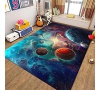 Space Rug for Boys Room 3x5 ft Universe Outer Space Rugs for Kids Bedroom Space Carpet Solar System Galaxy Planet Printed Throw Rugs for Kids Bedroom
