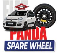 Fiat Panda Spare Wheel Kit 15” 4 Holes Free Jack DOT2025