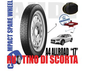 Space Saver Spare Wheel 17 " for Audi A4 Allroad B9 5 Holes R17 Jack Wrench Bag