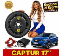 Space Saver Spare Wheel 17" Renault Captur 2 Universal 5x114.3 w Jack & Pouch