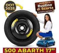 Space Saver Spare Wheel Flat Fix 17" Fiat 500E Abarth 4x100 4 Holes R17