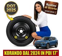 Space Saver Spare Wheel 17" Kgm Korando Bi-Fuel 5x112 5 Holes R17 DOT 2025 New