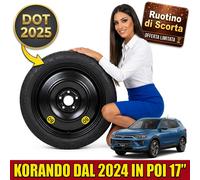 Space Saver Spare Wheel Replacement 17" 5 Holes Kgm Korando DOT Fast Italy