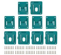 Space-Saving 18V Battery Mounting Solution with Tool Holder Rack Designed for BL1815 BL1820 BL1830 BL1840 BL1850 BL1860 Battery Compatibility (5+5 PCS)