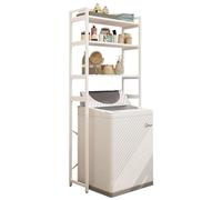 Space-Saving 3-Tier Washing Machine Storage Rack - Over ToiletSturdy Shelf Unit for Laundry Room 70x35x183CM Maximize Space & Functionality