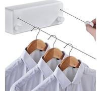 Space-Saving 4.2m Retractable Indoor Clothes line - Wall Mounted, Durable Stainless Steel Laundry Line for Bathrooms & Balconies - Easy Install, Modern Design - Easy Installation - Multiple Lines