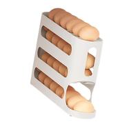 Space Saving 48 Eggs Capacity Storage Box with Slide Out Trays for Easy Access and Organized Kitchen Eggs Storage Container