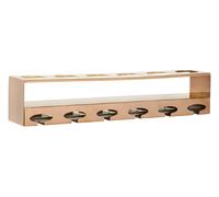 Space Saving 6 Bottle Rose Gold Finish Wine Rack, Elegant Wine Bottle Rack For Cupboard, Stylish Wine Rack Premier Housewares Rose Gold One Size