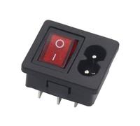 Space Saving 8 Format Power Socket with Integrated Switches Space Saving Electrical Port Perfect for Electrical Box Commercial Conditioning Power Outlet