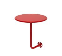 Space-Saving Adjustable Wall-Mounted Round Bar Table, Stylish Coffee & Pub Table for Small Spaces, Modern Design in Multiple Colors (Red) - Ideal for Home & Cafe Use!
