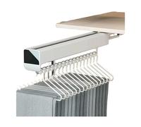 Space-Saving Aluminum Alloy Pull Out Clothes Hanger Rod Closetfor Pants & Coats 37.5cm Easy Access Storage Solution& Stylish Design