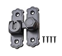 Space Saving Aluminum Turn Secure Not Theft Mechanism Door Latches Set for 90° & 180° Barn Door Applications Heavy Duty Barn