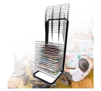 Space-Saving Art Drying Rack Floor-Standing Drawing Board with Pulleys 20 Layers for Easier Movement & Efficient Storage Ideal for Artists and Crafters