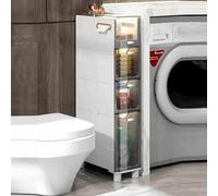 Space-Saving Bathroom Cabinet Compact & Sturdy Storage Unit Ideal for Living Room Office or Studio Multi-Functional for Small Spaces