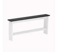 Space-Saving Black Console Table Narrow Sofa Back Shelf for Entryway & Bedside 39.4"x4"x25.6" - Slish Sto Solut for Living Room & Bedroom