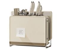 Space Saving Block Holder, Kitchen Block Holder | Large Block Holder for Space Saving Storage Counter | Multipurpose Hollow Storage Holder Waterproof for Cutting Board