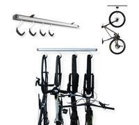 Space Saving Ceiling Mounted Bike Rack For 4 Bikes, Rotating Hooks, Bicycle Storage For Home/garage/shed