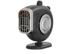 Space Saving Compact Car Heater Defogger With Fast Heating Capability Energy Efficient Operation For Fog Clearing And Cabin Warming ABS Build(Black 24V)