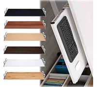 Space-Saving Computer Desk Extension with Movable Keyboard Stand, Scratch-Resistant Surface, Rust-Free, Sleek Design, Ideal for Efficient Workspace nization, A-54 (F 60)