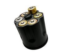 Space Saving D Battery Case Box with Quiet Spinners Base, Black | Built in Fidgets Spinners Design for Neat Storage While Serving As a Spinners Desk Toy for Stress Relief