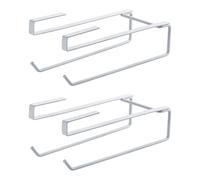 Space Saving Designs Iron Tissue Dispenser Set Easy Installation for Simultaneous Kitchen Bathroom Organization Kitchen Paper Towel Rack