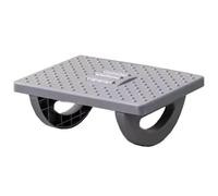 Space-Saving Desk Footstool,Foldable Footstool, Protects Joint Health, Does Not Take Up Space, Suitable for Home/Office Use(Gray,34 * 25 * 13CM)