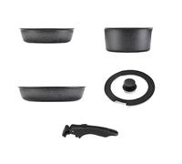 Space Saving Detachable Handle Pots and Pans Set for Kitchens Use Nonstick Cookware Set Household Cooking Accessories