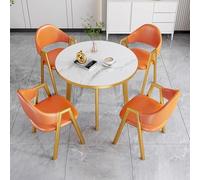 Space-Saving Dining Table Set for 4-5 5-Piece Kitchen & Dining Room Furniture with Coffee Table for Living Room Modern Design Compact Solution for Small Spaces