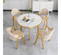 Space-Saving Dining Table Set for 4-5 Includes Coffee Table - Modern Kitchen & Dining Room Furniture for Small Spaces Stylish Living Room Décor