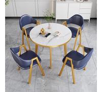 Space-Saving Dining Table Set for 4-5 with Coffee Table - Modern Kitchen & Living Room Furniture Compact Design for Small Spaces