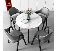 Space-Saving Dining Table Set with Chairs for Office Hotel Lobby & Beau Salon - Ideal Coffee Table for Business Negotiats & Movie Theaters