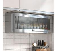 Space-Saving Display Cabinet with Upward Opening Door - Perfect for Kitchen Bathroom Office Garage Bars & Schools - Versatile rage Solution for Any Space