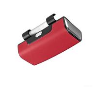 Space Saving Eyewear Holder for Sun Visor with Room for Cards and Keys Built for Long Term Vehicle Use (Red)