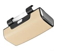 Space Saving Eyewear Holder for Sun Visor with Room for Cards and Keys Built for Long Term Vehicle Use (Beige)