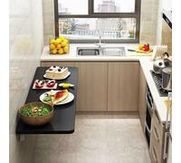 Space-Saving Fold Out Wall Mounted Table for Kitchen Dining Room or Laundry - Versatile Folding Wall Desk for Small Spaces Easy Installation & Modern Design