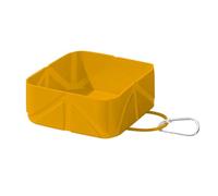 Space Saving Foldable Dog Bowl 500ml Capacity Feeder Outdoor Adventures Travel Hiking Compact Locking Clip Pet Travel Puppy Waterer