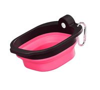 Space Saving Foldable Dog Dish Watering Feeding Bowl for Pet Various Outdoor Activity and Adventure Walking Gear Travel Dog Water Feeder
