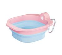 Space Saving Foldable Dog Dish Watering Feeding Bowl for Pet Various Outdoor Activity and Adventure Walking Gear Portable Pet Feeding Bowl