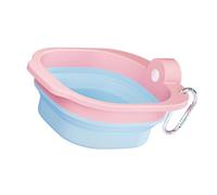 Space Saving Foldable Dog Dish Watering Feeding Bowl for Pet Various Outdoor Activity and Adventure Walking Gear Pet Travel Bowl
