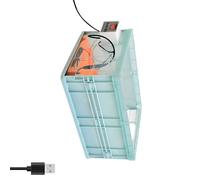 Space Saving Foldable Pet Breeding Box with LED Display and Detector Adjustable Temperature USB Bird with Ventilation Openings and Quick Setup Feature Space Saving Foldable Pet with LED Display