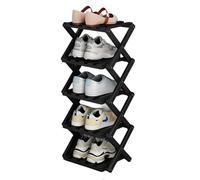 Space-Saving Foldable Shoe Rack - Vertical for Entryway, Bathroom, & Small Spaces - Compact Design for Easy Storage & Clutter-Free Living
